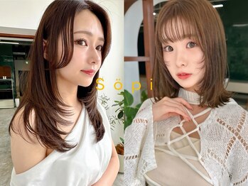 ソピ 名古屋名駅(sopi by invitation)の写真/1人1人に似合う“大人可愛いヘア”をご提案♪/レイヤーカット/前髪/縮毛矯正/ショート/ボブ/ダブルカラー