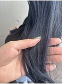 ブルーカラー暗髪美シルエットロング20代30代×エアストレート