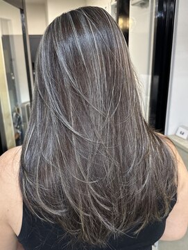 エトラ 渋谷店(etora) 小顔 ネビージュアッシュグレージュハイライトカラー◎