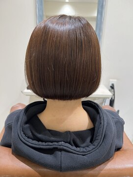 フレーム へアアンドトリートメント 天王寺北口店(FRAME) 前下がりボブ