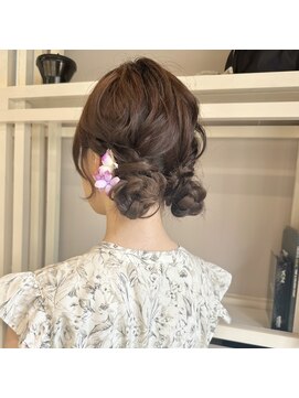 ディーエックス ウエスト(Dxxxx WEST) #ヘアアレンジ/アレンジ/結婚式/パーティヘア/あみおろし