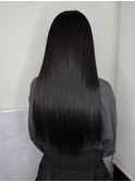 韓国ストレート×透明感たっぷりのダークグレージュ