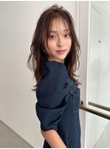 韓国レイヤーパーマくびれセミロング