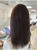 20代30代大人可愛いモカベージュナチュラルミディアムヘアー美肌