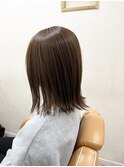 パツっと切りっぱなしボブ