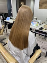 アジールヘア 所沢プロペ通り店(agir hair)&nbsp;ヘーゼルベージュイメチェン美髪ミルクティー所沢