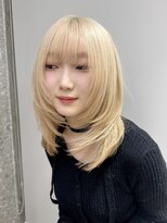 サンク 原宿 表参道(cinq)&nbsp;★ハイトーンダブルカラーミルクティーグレージュピンクベージュ