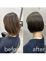 ヘアサロン ドットプラス 町田店(dot. plus)&nbsp;【中西里美】丸みボブ/スタイルチェンジ/夏のヘアアレンジ町田