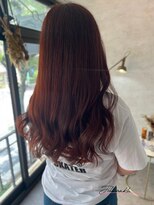 ジル アンク(Jill ankh)&nbsp;《姫路　Jillankh》レッドブラウン　ダブルカラー　髪質改善