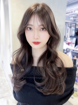 アイティーバイアルバム 八王子店(IT by ALBUM) 前髪カット韓国ヘア顔周りレイヤーロング_F0690