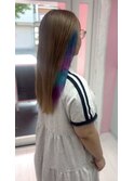 ハイトーン/デザインカラー/インナーカラー/個性的/ベージュ