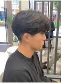 MEN’S HAIR/ブルーブラック/フェザーパーマ/船橋
