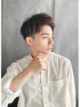 ティエル 町田店(tiel) 【町田】清潔感アップバング×刈り上げショート／韓国風メンズ