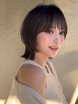 外ハネボブラインボブ切りっぱなしボブヘイリーボブ大人ボブ