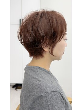ビューナゴヤ 名駅(VIEW NAGOYA) ショート/オリーブカラー/髪質改善/白髪ぼかし/小顔