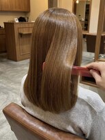 エミュー 大船店(emue) 大船ワンカラーブリーチなしダブルカラーオリーブブラウンカラー