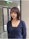 【calme】レイヤーボブ　ピンクカラー　顔まわりカット