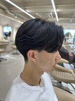 ニコ トウキョウ ヨコハマ(nico)&nbsp;メンズセンターパートウルフセンターパートニュアンスパーマ襟足