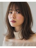 栄　髪質改善　　美髪　艶髪　　色気セミディ