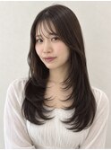 レイヤーカット/透明感カラー/ハッシュカット/辻堂