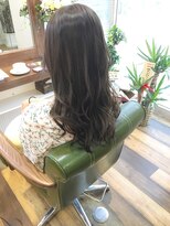 ヘアデザインメリー(hair design Merry)&nbsp;ロングレイヤー×ハイライト×マット系カラー