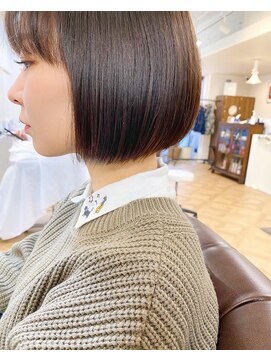 インビテーション(invitation) 【guest  style】丸みのあるボブ×ウォームブラウン