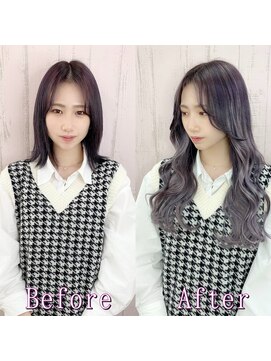 あるじゃんすー 岡山店 アメジストパープル#シールエクステ#ヨシンモリ#岡山