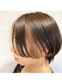 ハンサムショート／インナーカラー