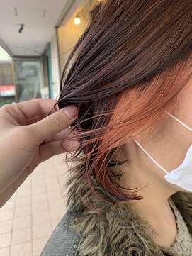 オルシェット(olchette) インナーカラー（コーラルピンク）