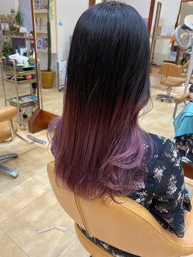 モリオ フロム ロンドン イオンモール 熊本店(morio FROM LONDON) 【morio熊本】グラデーションカラーピンク.k