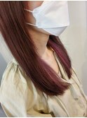 京都・西院cuculehair ピンク☆インナーカラー