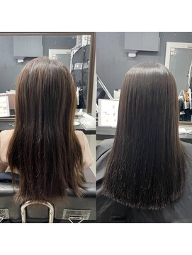 シンズ 銀座(sins) 産後に気になり始めたうねりにも酸性ストレートは相性◎