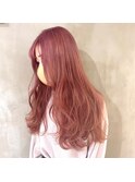 ダブルカラーピンクベージュケアブリーチハイトーン髪質改善