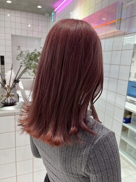 ロンドルーチェ 心斎橋(Lond luce) ダークアッシュ/ミディアムレイヤーカット［髪質改善/縮毛矯正］