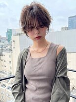 大人可愛い小顔ひし形クビレ丸み/20代/30代/40代/ショート/ボブ