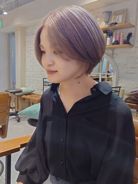 ラボヌール ヘアー エクラ(La Bonheur hair eclat) ハイトーンショート