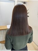 髪質改善カラー/切りっぱなしミディアム