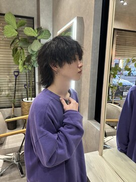 ムード カナザワ(mood kanazawa) 無造作束感マッシュウルフ/ダークアッシュ