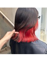 ビヨンドイー(beyond E)&nbsp;ビビッドレッドのインナーカラー