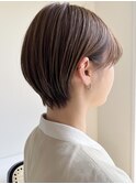 アッシュベージュショートボブ
