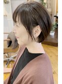 函館/ショートボブ/ハイライト/透明感/大人可愛い