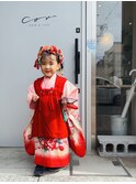 七五三3歳サイドアップ