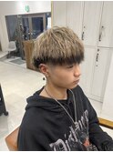 アッシュブラックカルマパーマベリーショートダークアッシュ
