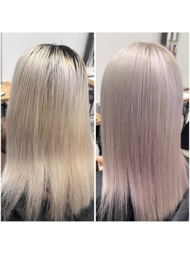 ネクスト 池袋(NEXT) ホワイトシルバー/ハイトーン/ダブルカラー/池袋