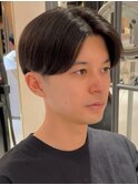 刈り上げセンターパート ニュアンスパーマ ビジネスマン men's