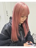 ダブルカラー/ケアブリーチ/ピンクベージュ　ENTER天神店