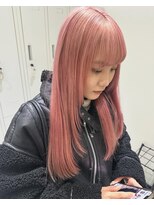 エンター 天神店(ENTER)&nbsp;ダブルカラー/ケアブリーチ/ピンクベージュ　ENTER天神店