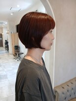 ラボヌールヘアーグレース 門前仲町店(La Bonheur hair grace)&nbsp;【grace三瓶】丸みショート/レッドブラウン