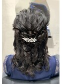 カジュアルパーティヘアセット