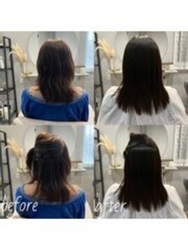 モンヘアー(mont hair) 髪質改善トリートメント、縮毛矯正で艶髪へ